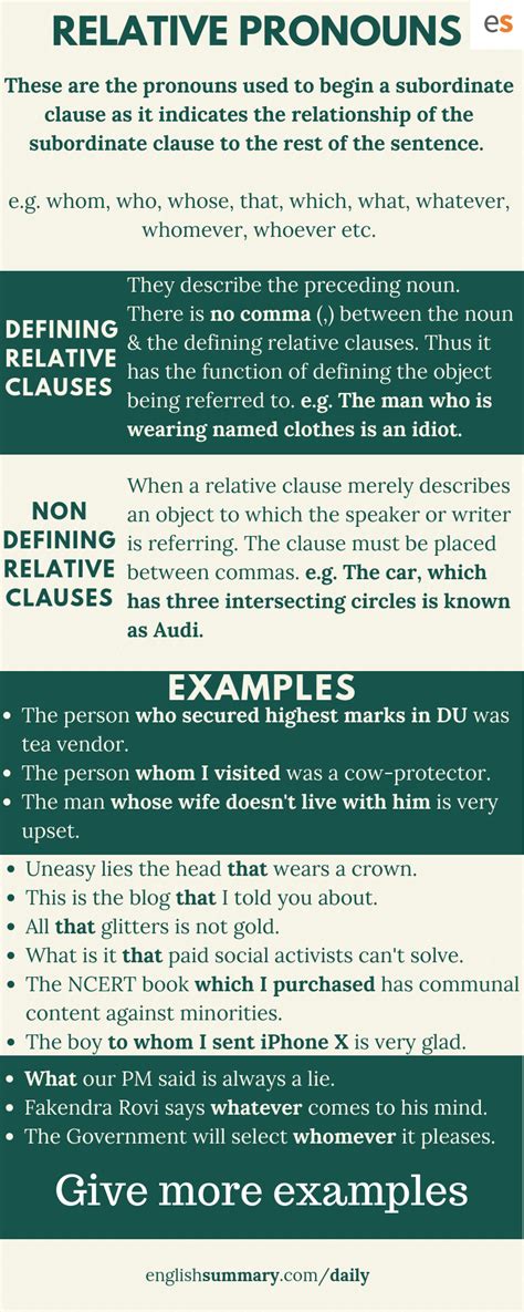relative clauses definition and examples. defining and non defining relative clauses exercises ...