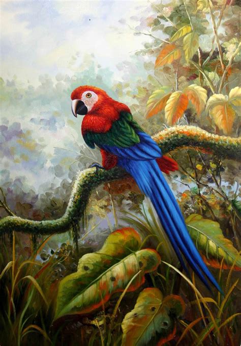 50 Beautiful Bird Paintings And Art Works For Your Inspiration Parrot