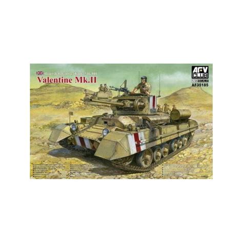 135 Valentine Mk Ii British Infantry Tank Military Model Kit Plastic