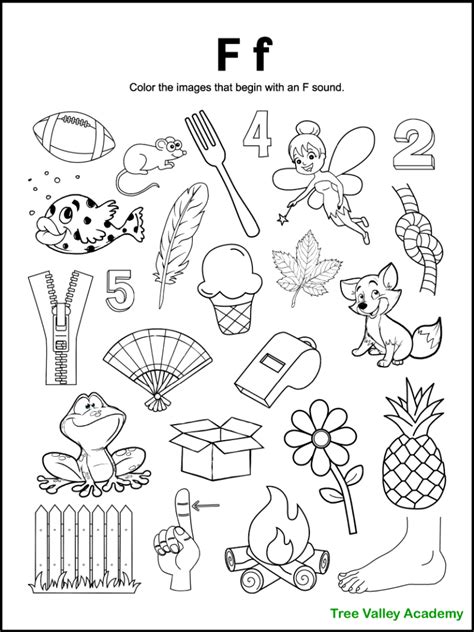 Free Printable Letter F Worksheets For Kindergarten
