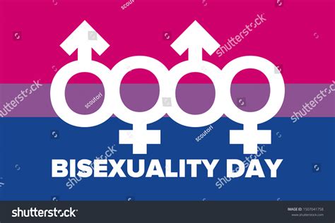 celebrate bisexuality day bisexual pride bi เวกเตอร์สต็อก ปลอดค่าลิขสิทธิ์ 1507041758