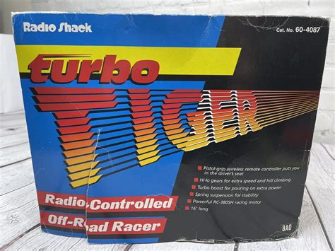 Vintage 1990 Radio Shack Turbo Tiger Radio Controlled Off Road Racer
