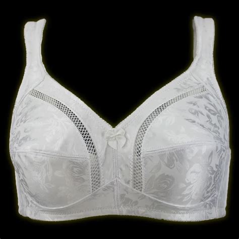 New Fashion Wide Strap White Extra Plus Size Floral Sexy Bra For Women Female Lady Vintage