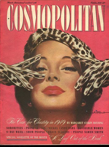 Cosmopolitan October 1949 Vintage Vogue Covers Picture Collage Wall