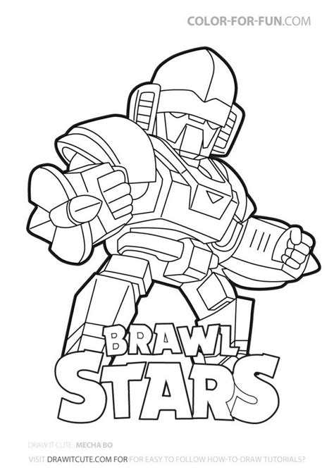 Facebook is showing information to help you better understand the purpose of a page. Mecha Bo | Brawl Stars coloring page - Color for fun # ...
