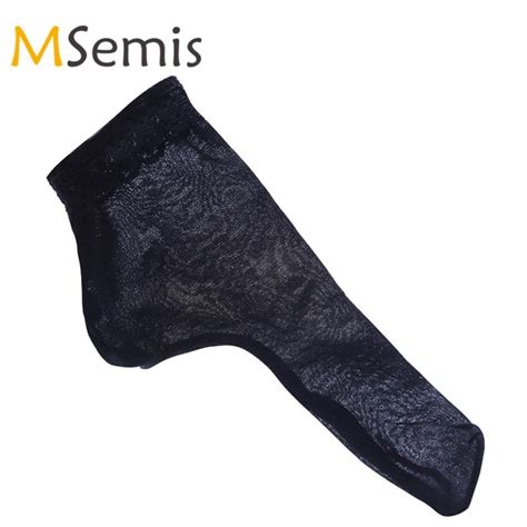 Msemis Sexy Gay Men Lingerie Openclosed Penis Cover Sheath Tights