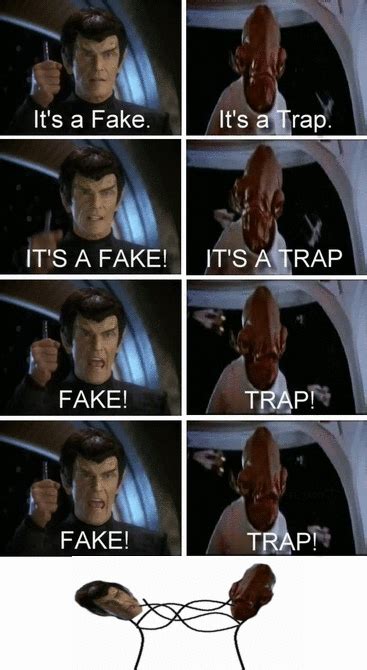 No memes that are text only. It's A Fake! Vs. It's A Trap by mustapan - Meme Center