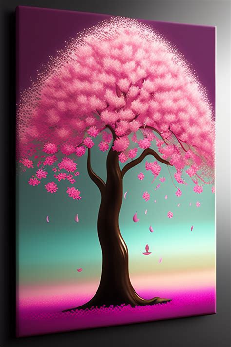 Lexica Create Elegant Abstract Cherry Blossoms Tree Wall Art