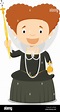 Elizabeth I of England cartoon character. Vector Illustration. Kids ...