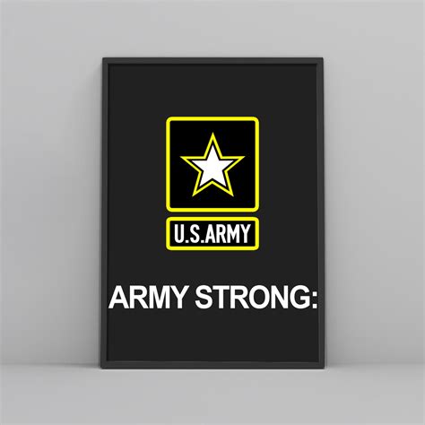 Us Army Strong Flag Workout Posters