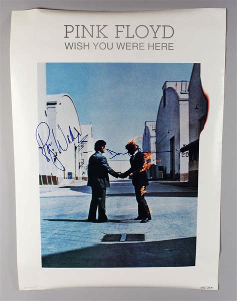 How i wish, how i wish you were here. Pink Floyd Roger Waters & David Gilmour Signed Wish You ...