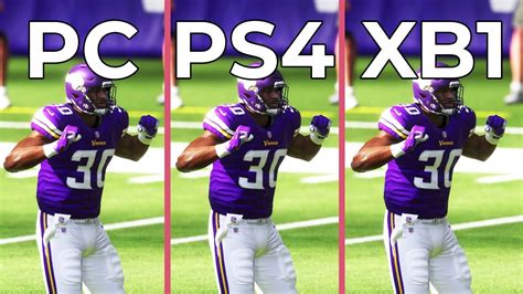 Watch both live and post game recaps. Madden 19 - PC vs. PS4 vs. Xbox One Graphics Comparison ...
