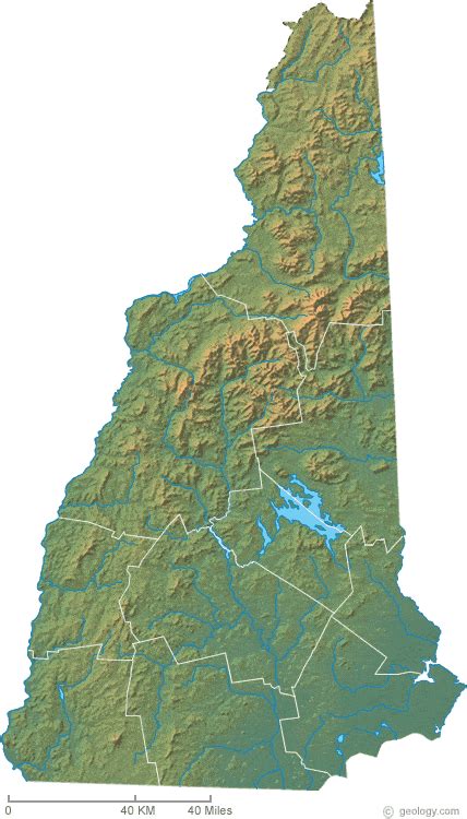 New Hampshire Topographic Map Hiking In Map