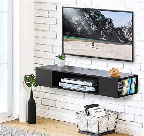 Fitueyes Wood Floating Tv Stand Cabinetwall Mount Uk