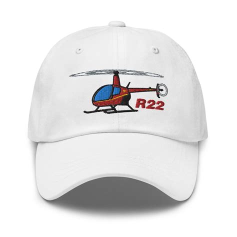 Flyboy Toys Robinson R22 Embroidered Classic Custom Helicopter Cap Add
