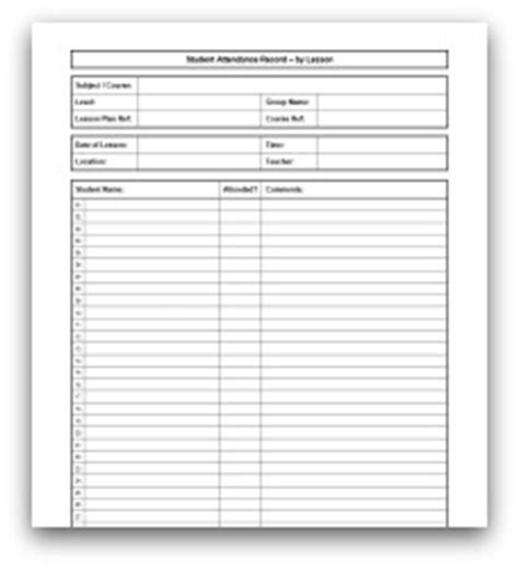 student attendance sheets  class registers