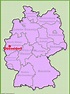 Düsseldorf location on the Germany map - Ontheworldmap.com