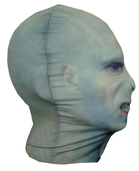 Full Head Fabric Mask Resembles Voldemort V2 From Harry Potter Etsy