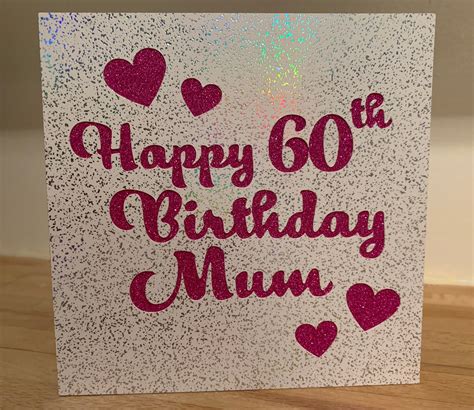 Personalised Glitter Birthday Card Etsy