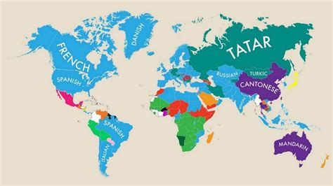 A Map Of The World According To Second Languages Indy100 Indy100
