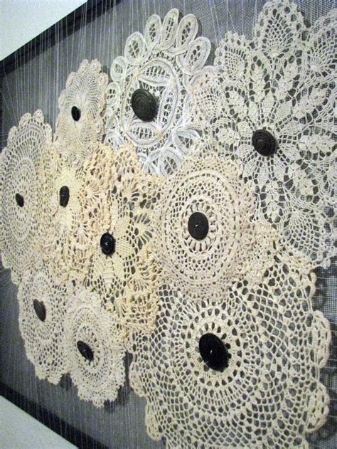 Vintage Doily Wall Art 7500 Via Etsy Crafts Doilies Crafts