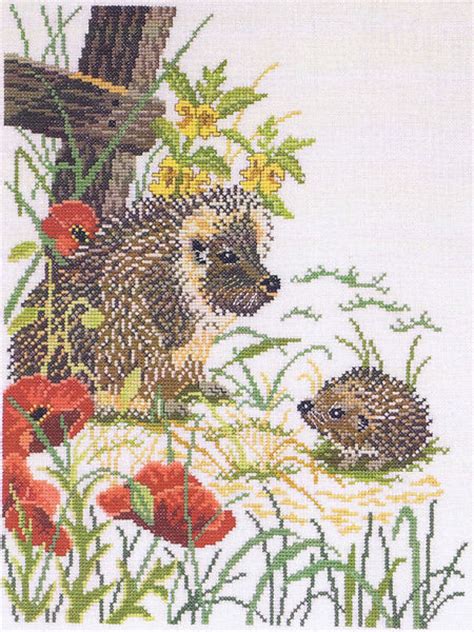 Baby cross stitch patterns cross stitch borders cross stitch designs cross stitching cross stitch embroidery baby patterns loom patterns olw in bottle cross stitch pattern in 2 pdf files. Hedgehogs - cross stitch kit by Eva Rosenstand