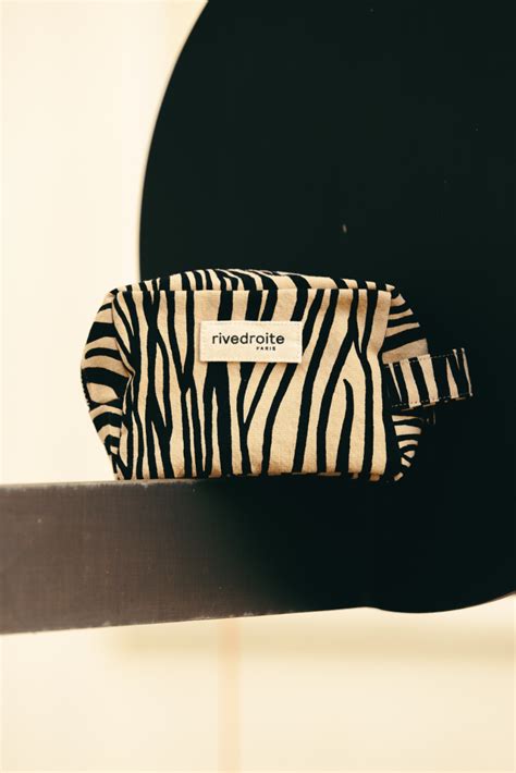Tournelles Mustered Zebra Make Up Bag ⋆ תמרינדי Tamarindi חנות לייף