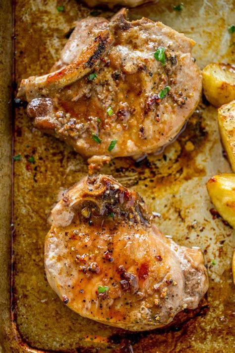 Quick And Easy Oven Baked Pork Chops With Brown Sugar And