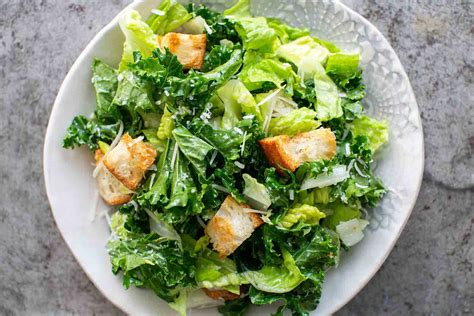 Kale Caesar Salad With Creamy Parmesan Dressing Recipe