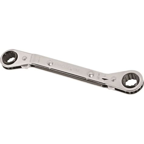 Proto Offset Double Box Reversible Ratcheting Wrench 12 X 916 12