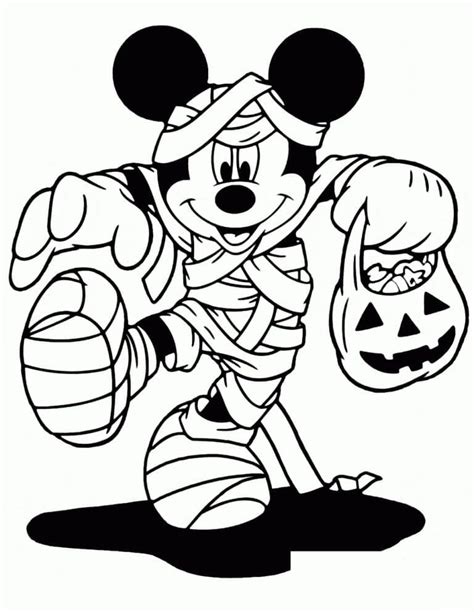 Coloriage Halloween Disney Mickey Télécharger Et Imprimer Gratuit Sur