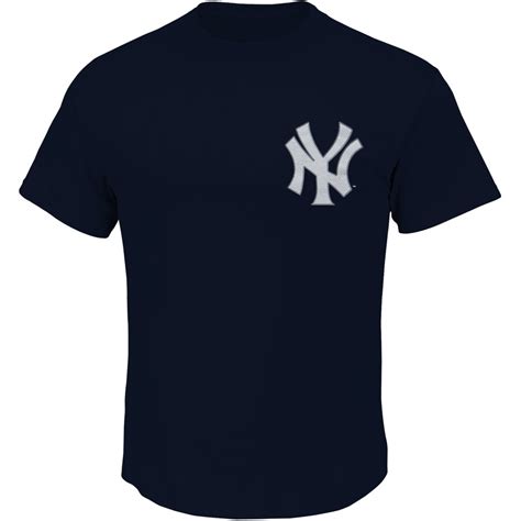 Mens New York Yankees Majestic Navy New Wordmark T Shirt