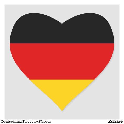 Fussball.de, frankfurt am main (frankfurt, germany). Deutschland Flagge Herz-Aufkleber | Zazzle.de ...