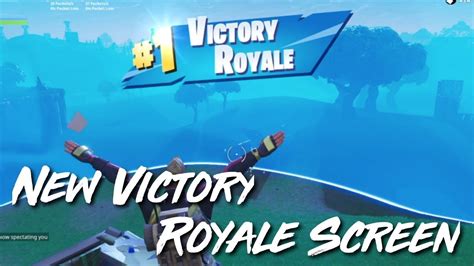 New Fortnite Victory Royale Screen Season 5 Youtube