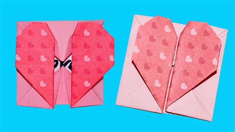 Diy Paper Crafts Origami Heart Box And Envelope With Secret Message
