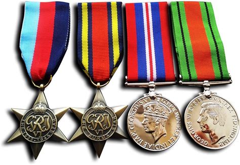 Buy Goldbrothers13 Military Medals 4x Set 1945 Star Burma Star War