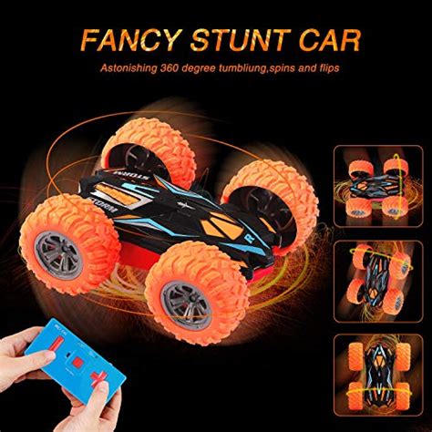 Mslan Cyclone Mini Remote Control Car For Kids Double Sided Fast Off