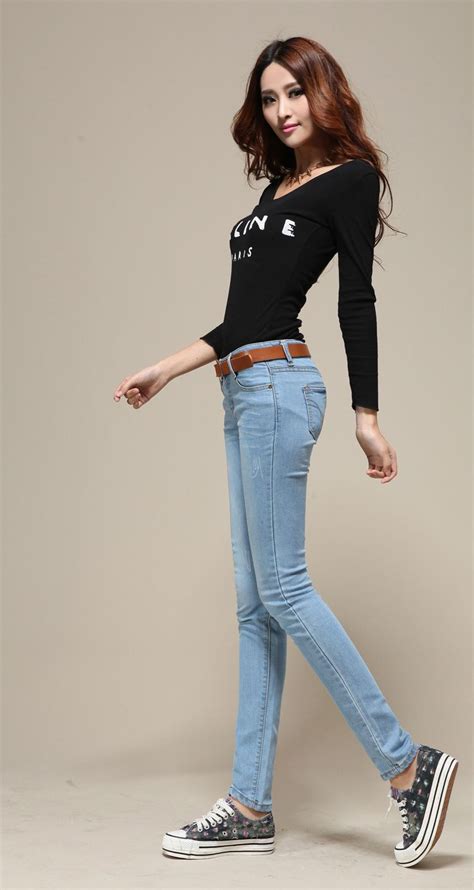 hot fashion sexy lady jean womens jean skinny jean slim capris cheap jeans for women denim jeans