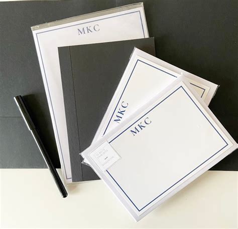 T Set Custom Stationery Personalised A5 Letter Papers And Etsy