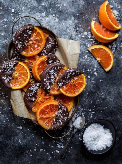 Candied Orange Slices Dipped In Chocolate The Table By Harry And David