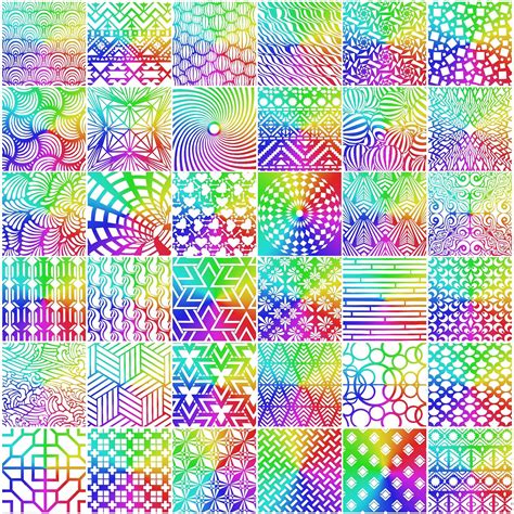 Tinlade 36 Pieces Geometric Stencils Painting Templates Mandala Art