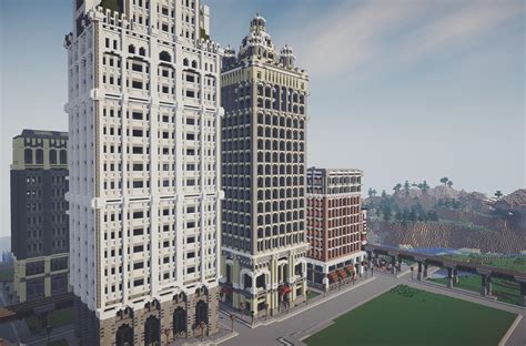 20th Century Early Skyscrapers Brandtford City Wip Minecraft