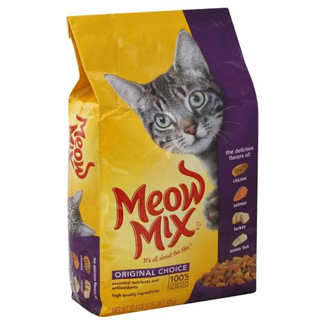 Young felines learning to dislike how the world works. Meow Mix Original Choice Cat Food, 3.15 lb. Bag