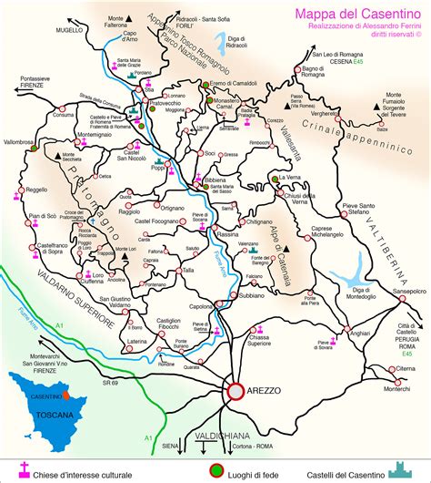 Mappa Del Casentino Dove Si Trova E Come Arrivare Cartina Images And