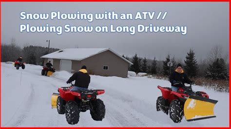 Snow Plowing With An Atv 30 Zillas On Yamaha Grizzly Roda Arenas