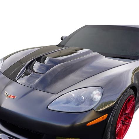 Carbon Creations® Chevy Corvette C6 2005 Zr1 V2 Style Carbon Fiber Hood