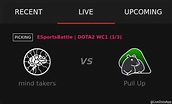 Live Dota on Twitter: "#ESportsBattle|DOTA2WC1 Game 1/3 mind takers -vs ...