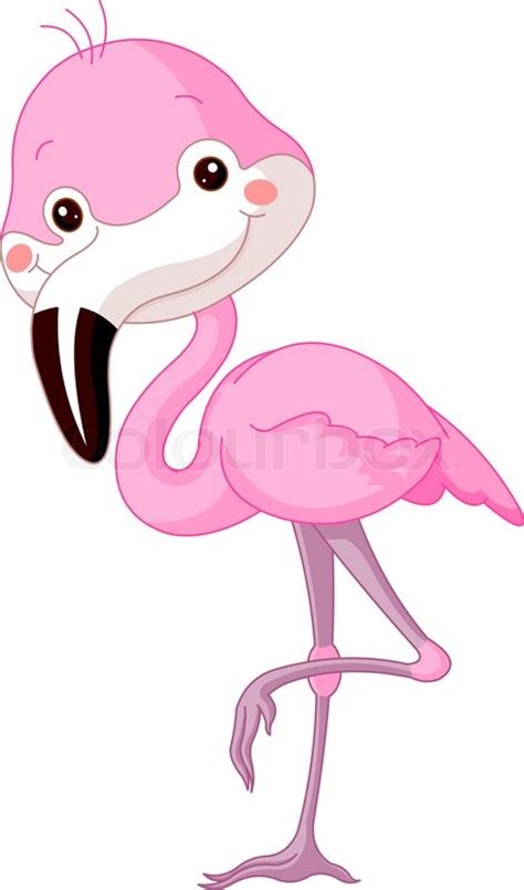 Illustration Of Cute Flamingo Stock Vector Colourbox
