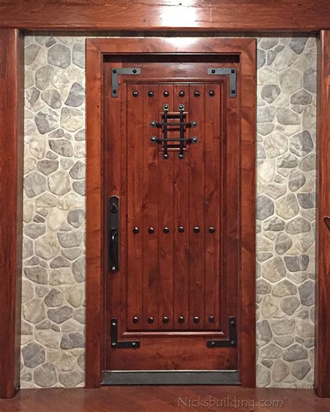 Rustic Doors Single Exterior Door Knotty Alder Doors