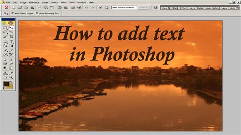 Check spelling or type a new query. How to add text in Photoshop - YouTube